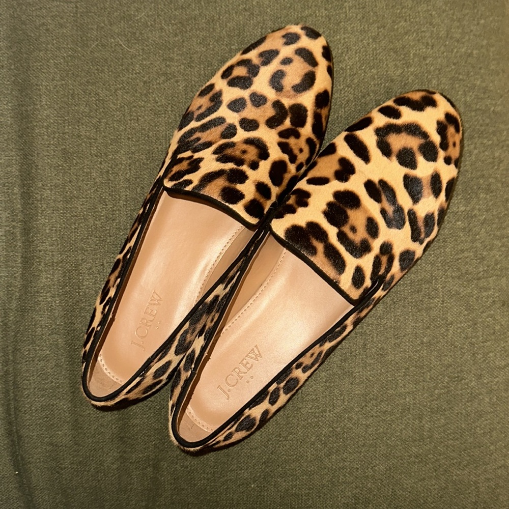 J.Crew Leopard flats